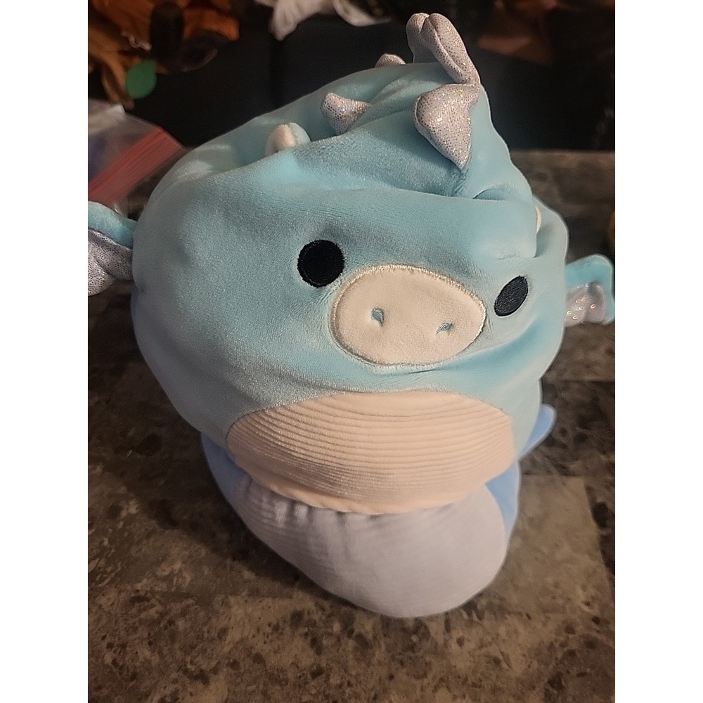 Squishmallow 8" Lune the Loch Ness Sea Monster Blue‎ Squishmallows 2023 Kellytoy - Picture 2 of 3